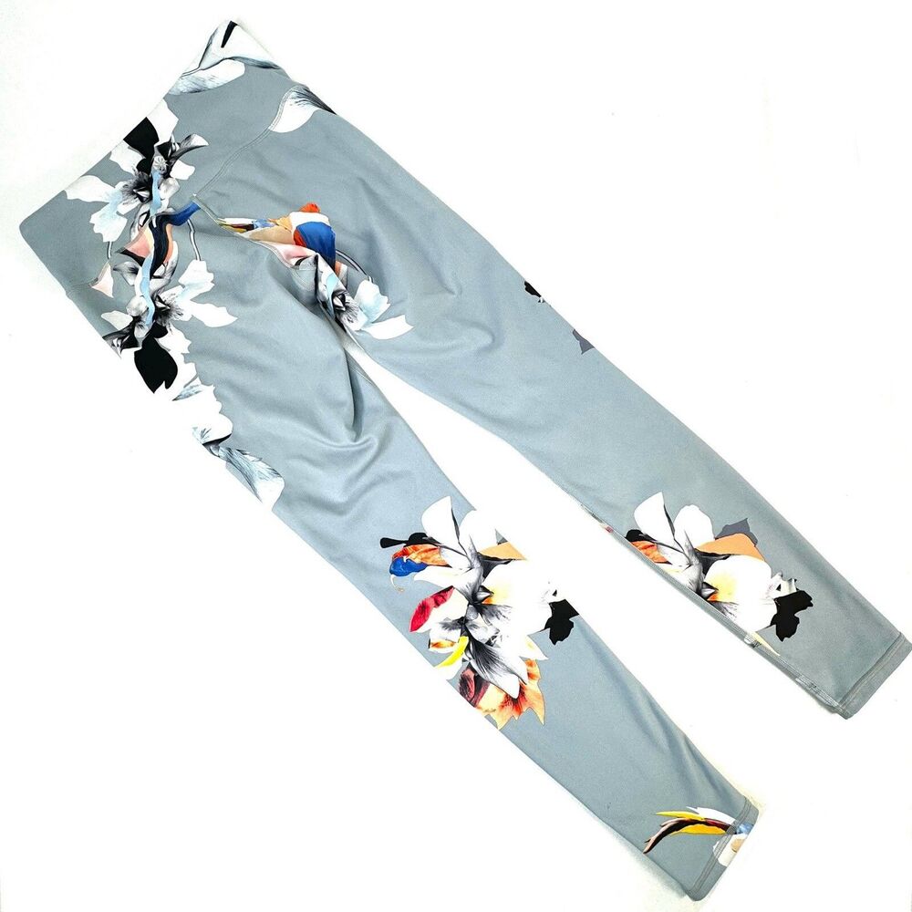 Athleta Leggings Womens Size Small 28" Blue Paradise Floral Chaturanga High Rise